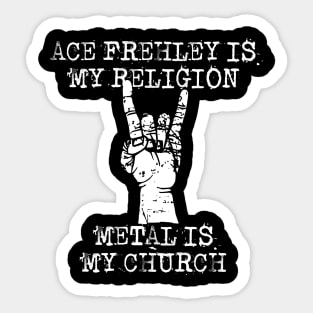 ace frehley my religion Sticker